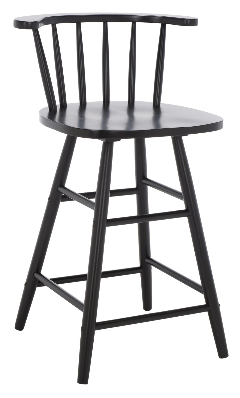 Safavieh Jay Counter Stool - Rustic-Chic Farmhouse Design For Timeless Dining Spaces With Durable Comfort Black BST1403A