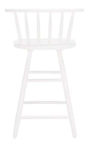 Safavieh Jay Counter Stool - Rustic-Chic Farmhouse Design For Timeless Dining Spaces With Durable Comfort White BST1403C