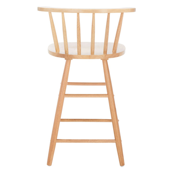 Safavieh Jay Counter Stool - Rustic-Chic Farmhouse Design For Timeless Dining Spaces With Durable Comfort Natural BST1403D