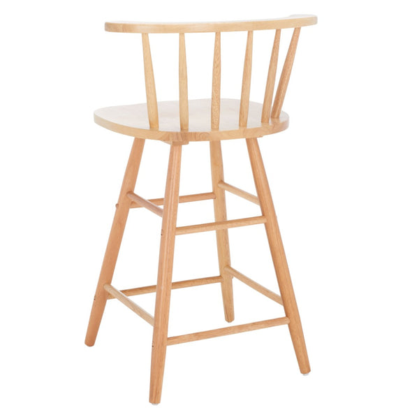 Safavieh Jay Counter Stool - Rustic-Chic Farmhouse Design For Timeless Dining Spaces With Durable Comfort Natural BST1403D
