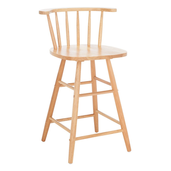 Safavieh Jay Counter Stool - Rustic-Chic Farmhouse Design For Timeless Dining Spaces With Durable Comfort Natural BST1403D