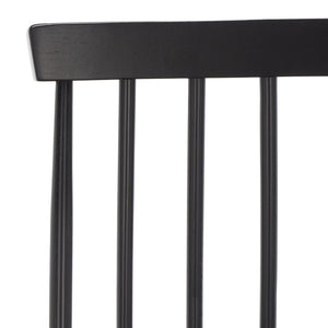 Safavieh May Counter Stool - Stylish Spindle-Back Design For Modern Kitchens And Dining Areas, Durable Comfort Black BST1405A
