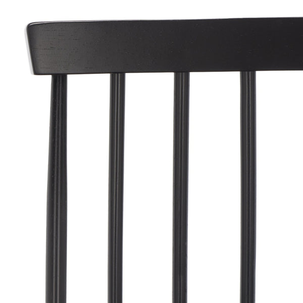 Safavieh May Counter Stool - Stylish Spindle-Back Design For Modern Kitchens And Dining Areas, Durable Comfort Black BST1405A