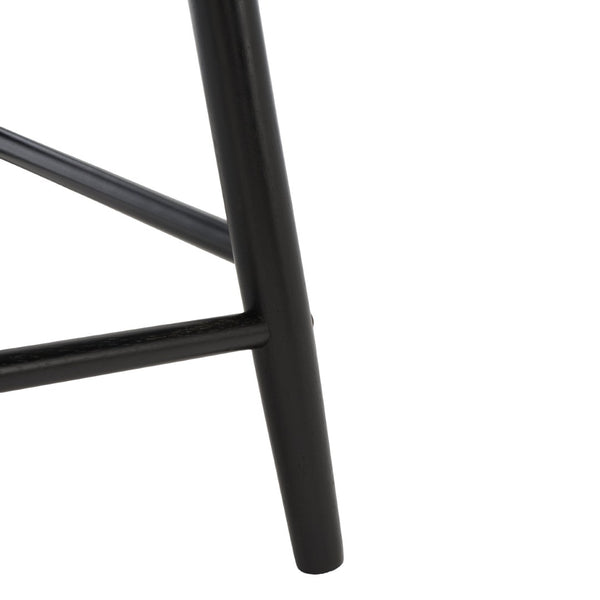 Safavieh May Counter Stool - Stylish Spindle-Back Design For Modern Kitchens And Dining Areas, Durable Comfort Black BST1405A