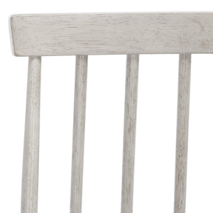 Safavieh May Counter Stool - Stylish Spindle-Back Design For Modern Kitchens And Dining Areas, Durable Comfort Grey BST1405B
