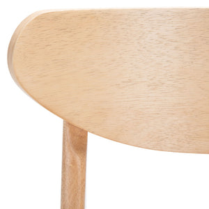 Safavieh THAXTON Bar Stool - Mid-Century Modern Elegance for Kitchen or Home Bar, Set of Two Stylish Seats Natural BST1500A-SET2