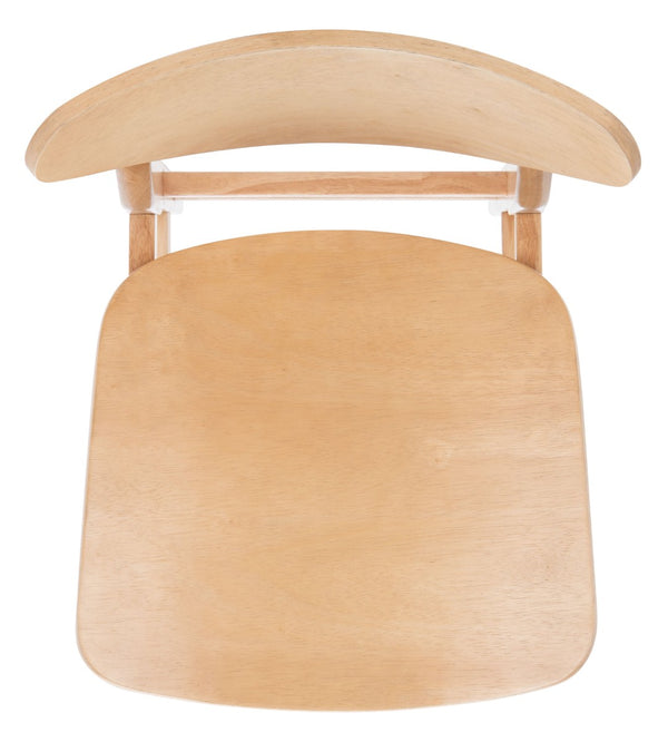 Safavieh THAXTON Bar Stool - Mid-Century Modern Elegance for Kitchen or Home Bar, Set of Two Stylish Seats Natural BST1500A-SET2