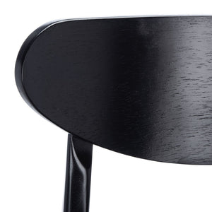 Safavieh THAXTON Bar Stool - Mid-Century Modern Elegance for Kitchen or Home Bar, Set of Two Stylish Seats Black BST1500B-SET2