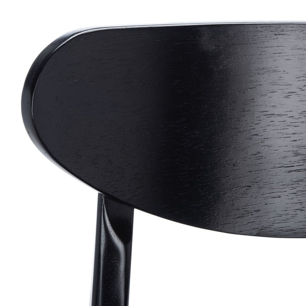 Safavieh THAXTON Bar Stool - Mid-Century Modern Elegance for Kitchen or Home Bar, Set of Two Stylish Seats Black BST1500B-SET2