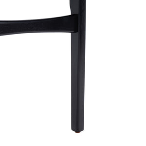 Safavieh THAXTON Bar Stool - Mid-Century Modern Elegance for Kitchen or Home Bar, Set of Two Stylish Seats Black BST1500B-SET2