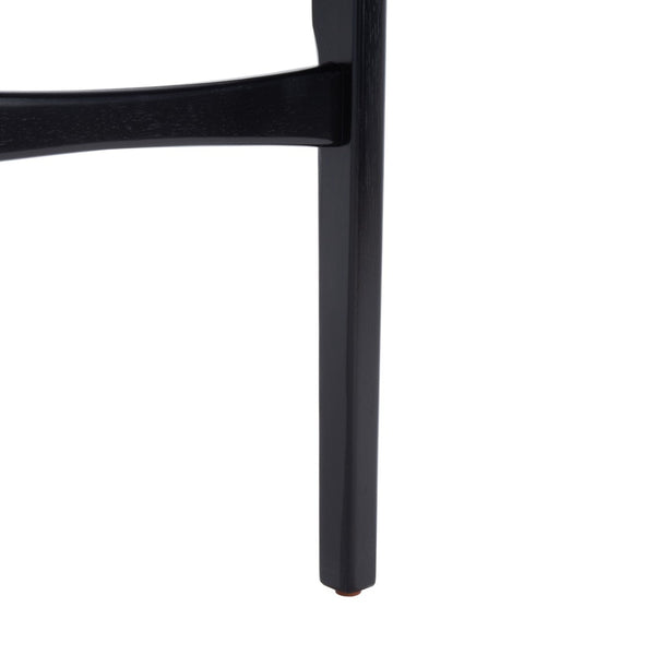 Safavieh THAXTON Bar Stool - Mid-Century Modern Elegance for Kitchen or Home Bar, Set of Two Stylish Seats Black BST1500B-SET2
