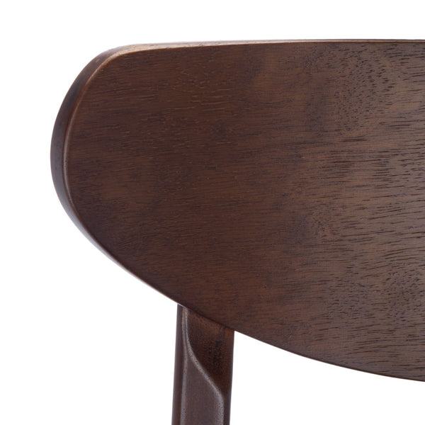 Safavieh THAXTON Bar Stool - Mid-Century Modern Elegance for Kitchen or Home Bar, Set of Two Stylish Seats Walnut BST1500D-SET2