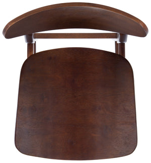 Safavieh THAXTON Bar Stool - Mid-Century Modern Elegance for Kitchen or Home Bar, Set of Two Stylish Seats Walnut BST1500D-SET2