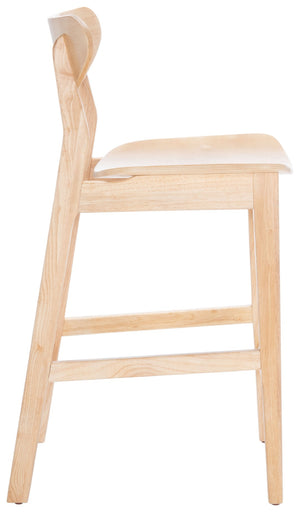 Safavieh Thaxton Counter Stool - Mid-Century Modern Design With Scandinavian Elegance For Your Home Bar Natural BST1501A