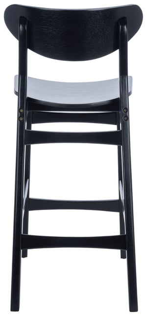 Safavieh Thaxton Counter Stool - Mid-Century Modern Design With Scandinavian Elegance For Your Home Bar Black BST1501B