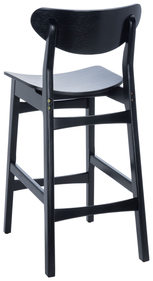 Safavieh Thaxton Counter Stool - Mid-Century Modern Design With Scandinavian Elegance For Your Home Bar Black BST1501B