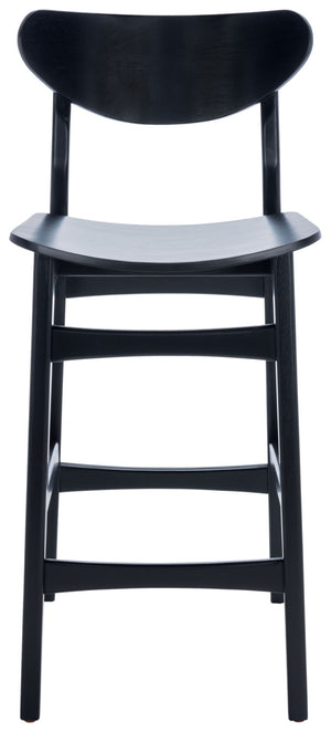 Safavieh Thaxton Counter Stool - Mid-Century Modern Design With Scandinavian Elegance For Your Home Bar Black BST1501B