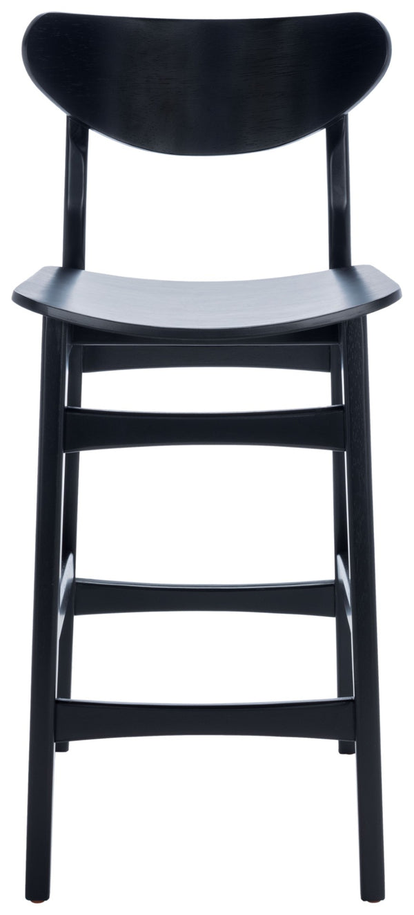 Safavieh Thaxton Counter Stool - Mid-Century Modern Design With Scandinavian Elegance For Your Home Bar Black BST1501B