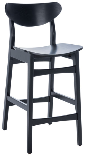 Safavieh Thaxton Counter Stool - Mid-Century Modern Design With Scandinavian Elegance For Your Home Bar Black BST1501B