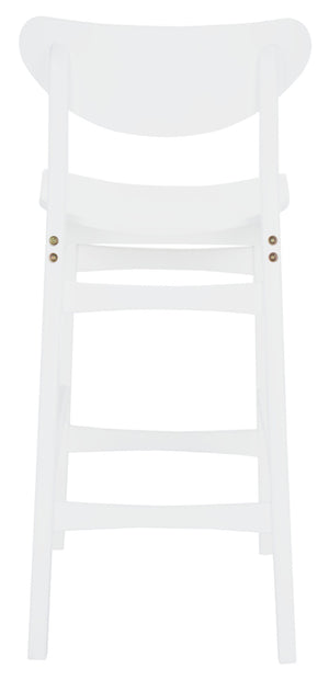 Safavieh Thaxton Counter Stool - Mid-Century Modern Design With Scandinavian Elegance For Your Home Bar White BST1501C
