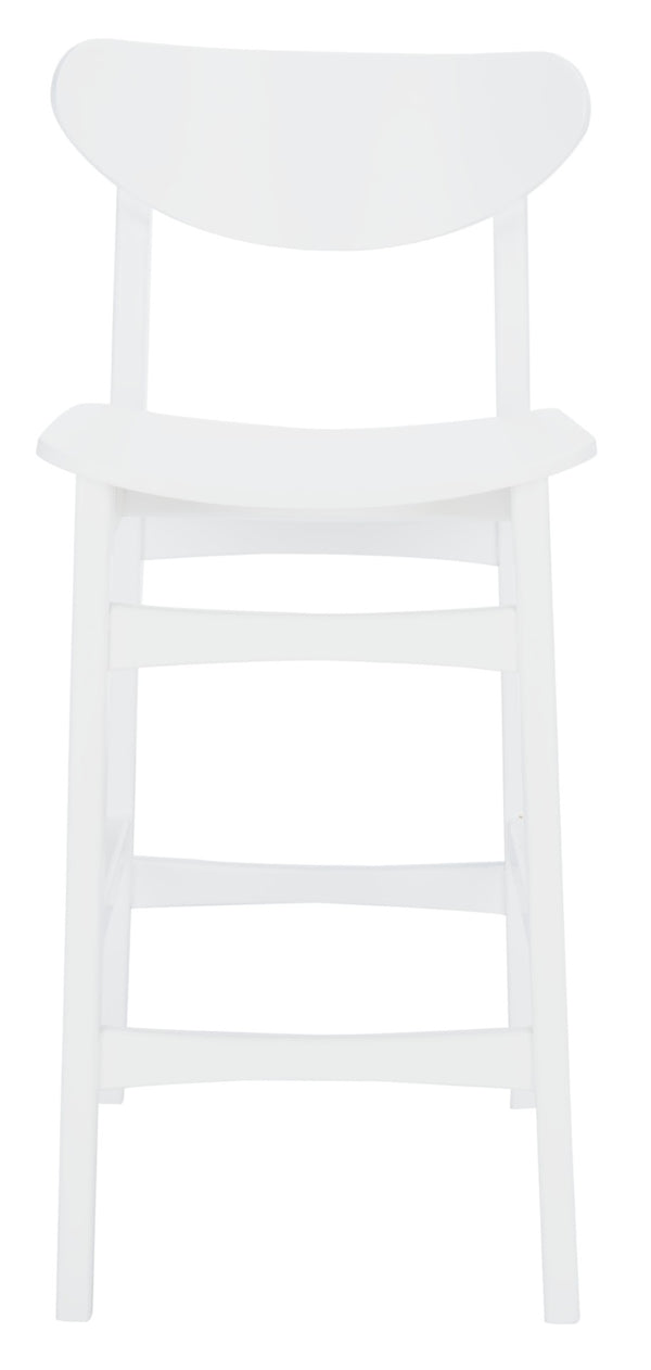 Safavieh Thaxton Counter Stool - Mid-Century Modern Design With Scandinavian Elegance For Your Home Bar White BST1501C