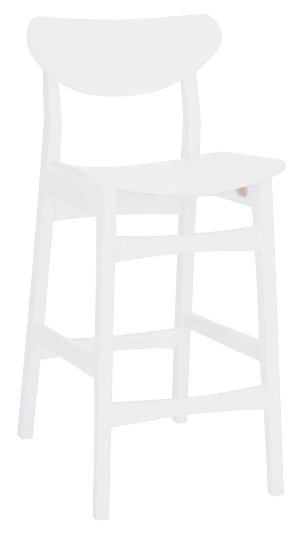 Safavieh Thaxton Counter Stool - Mid-Century Modern Design With Scandinavian Elegance For Your Home Bar White BST1501C