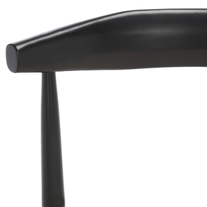 Safavieh Lionel Mid-Century Modern Counter Stool With Bentwood Back And Cream Padded Seat For Comfort Black / Cream BST1502A
