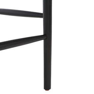 Safavieh Lionel Mid-Century Modern Counter Stool With Bentwood Back And Cream Padded Seat For Comfort Black / Cream BST1502A