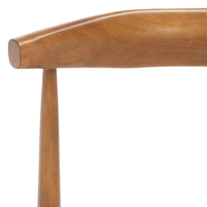 Safavieh Lionel Mid-Century Modern Counter Stool With Bentwood Back And Cream Padded Seat For Comfort Walnut / Cream BST1502D