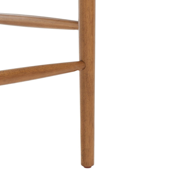 Safavieh Lionel Mid-Century Modern Counter Stool With Bentwood Back And Cream Padded Seat For Comfort Walnut / Cream BST1502D