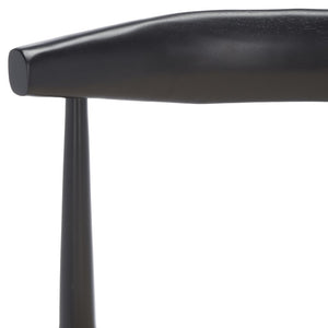 Safavieh Lionel Retro Bar Stool - Stylish Mid-Century Design With Comfort, Perfect For Home Bars And Kitchens Black / Cream BST1503A