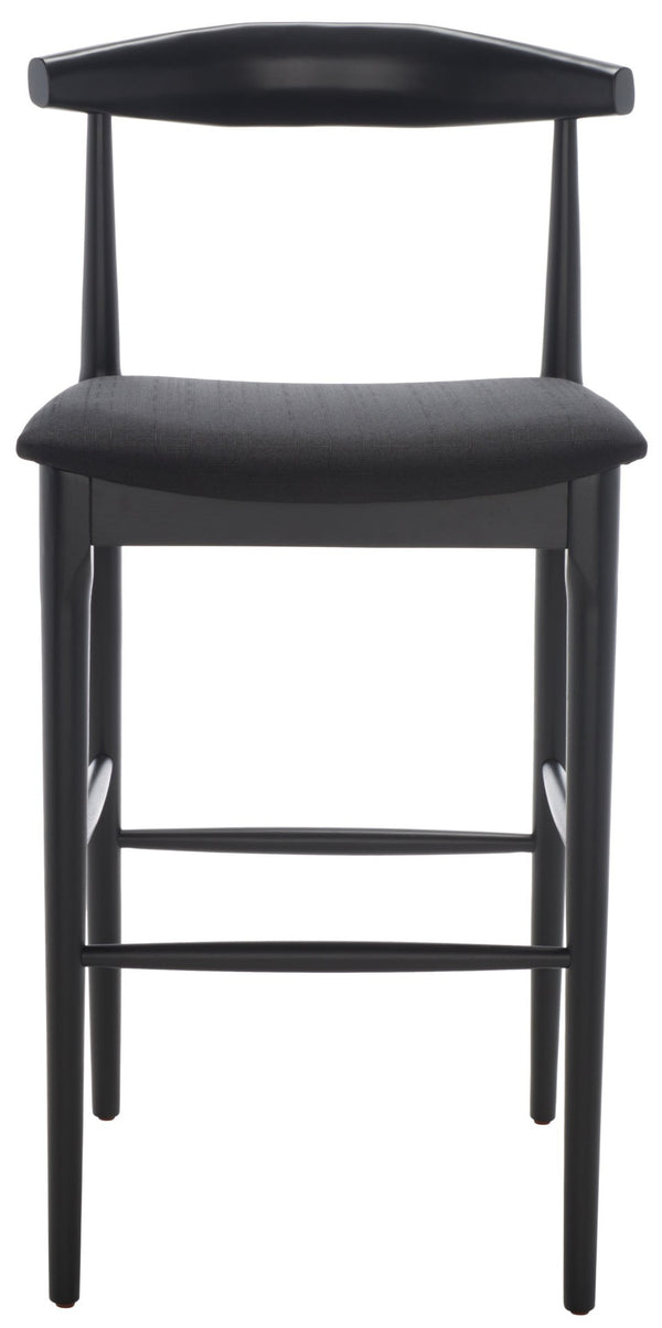 Safavieh Lionel Retro Bar Stool - Stylish Mid-Century Design With Comfort, Perfect For Home Bars And Kitchens Black BST1503B