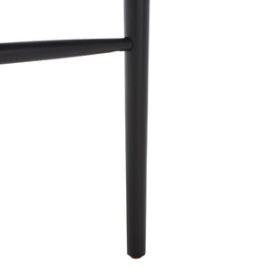 Safavieh Lionel Retro Bar Stool - Stylish Mid-Century Design With Comfort, Perfect For Home Bars And Kitchens Black BST1503B