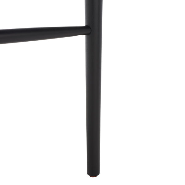Safavieh Lionel Retro Bar Stool - Stylish Mid-Century Design With Comfort, Perfect For Home Bars And Kitchens Black BST1503B