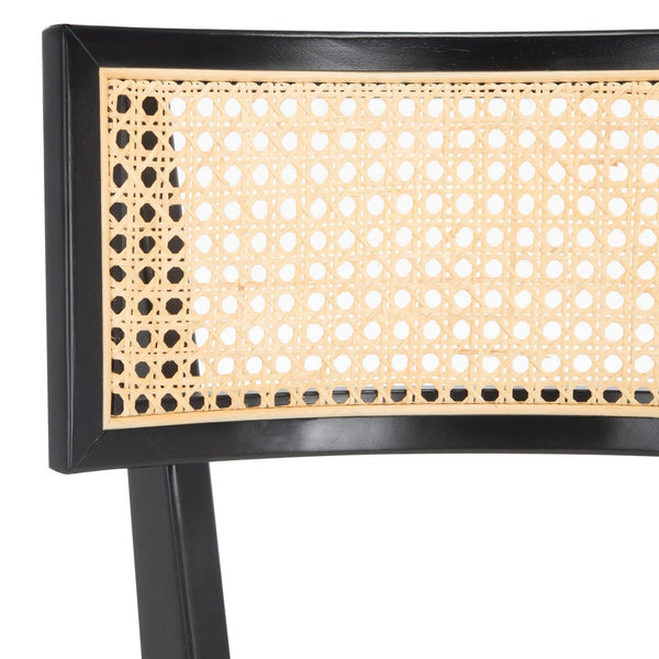 Safavieh Galway Cane Counter Stool Black / Natural BST1504B