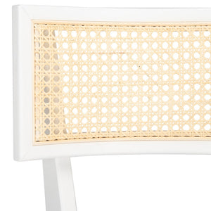 Safavieh Galway Cane Counter Stool White / Natural BST1504C