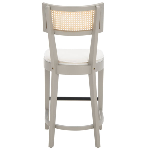 Safavieh Galway Cane Counter Stool Grey / Natural BST1504D