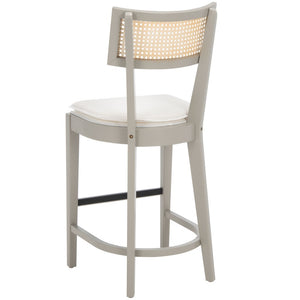 Safavieh Galway Cane Counter Stool Grey / Natural BST1504D