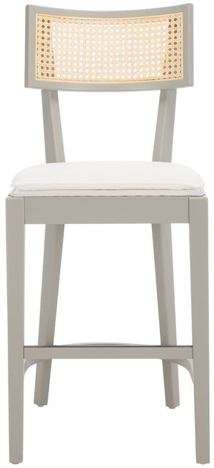 Safavieh Galway Cane Counter Stool Grey / Natural BST1504D