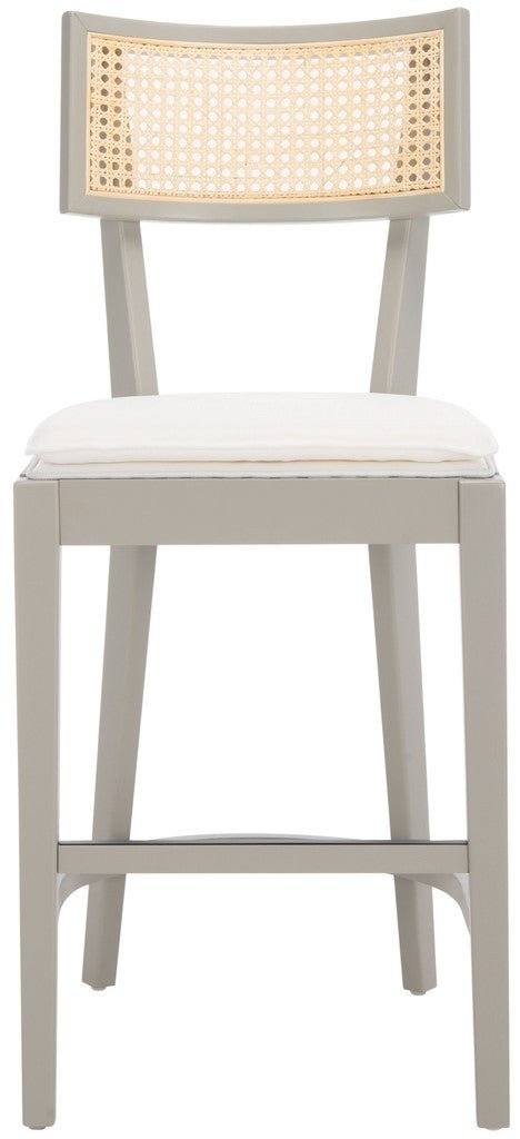 Safavieh Galway Cane Counter Stool Grey / Natural BST1504D