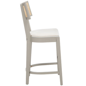 Safavieh Galway Cane Counter Stool Grey / Natural BST1504D