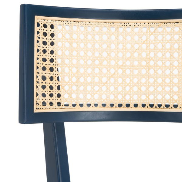 Safavieh Galway Cane Counter Stool Navy / Natural BST1504E