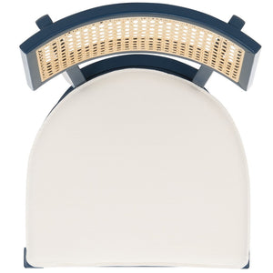 Safavieh Galway Cane Counter Stool Navy / Natural BST1504E