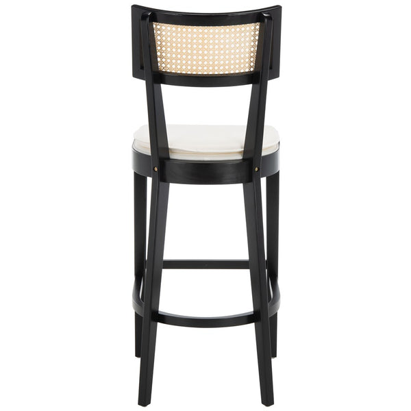 Safavieh Galway Cane Bar Stool Black / Natural BST1505B