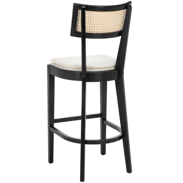 Safavieh Galway Cane Bar Stool Black / Natural BST1505B