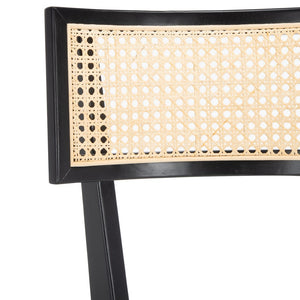 Safavieh Galway Cane Bar Stool Black / Natural BST1505B