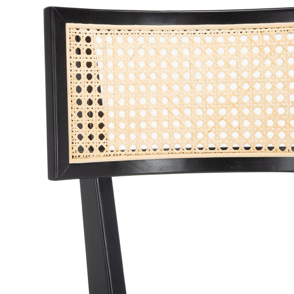 Safavieh Galway Cane Bar Stool Black / Natural BST1505B