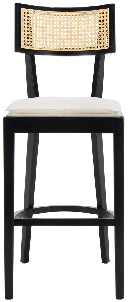Safavieh Galway Cane Bar Stool Black / Natural BST1505B