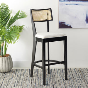 Safavieh Galway Cane Bar Stool Black / Natural BST1505B