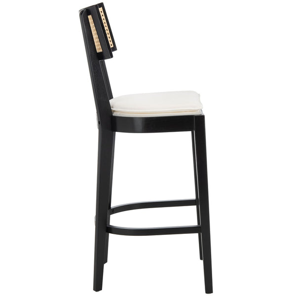 Safavieh Galway Cane Bar Stool Black / Natural BST1505B